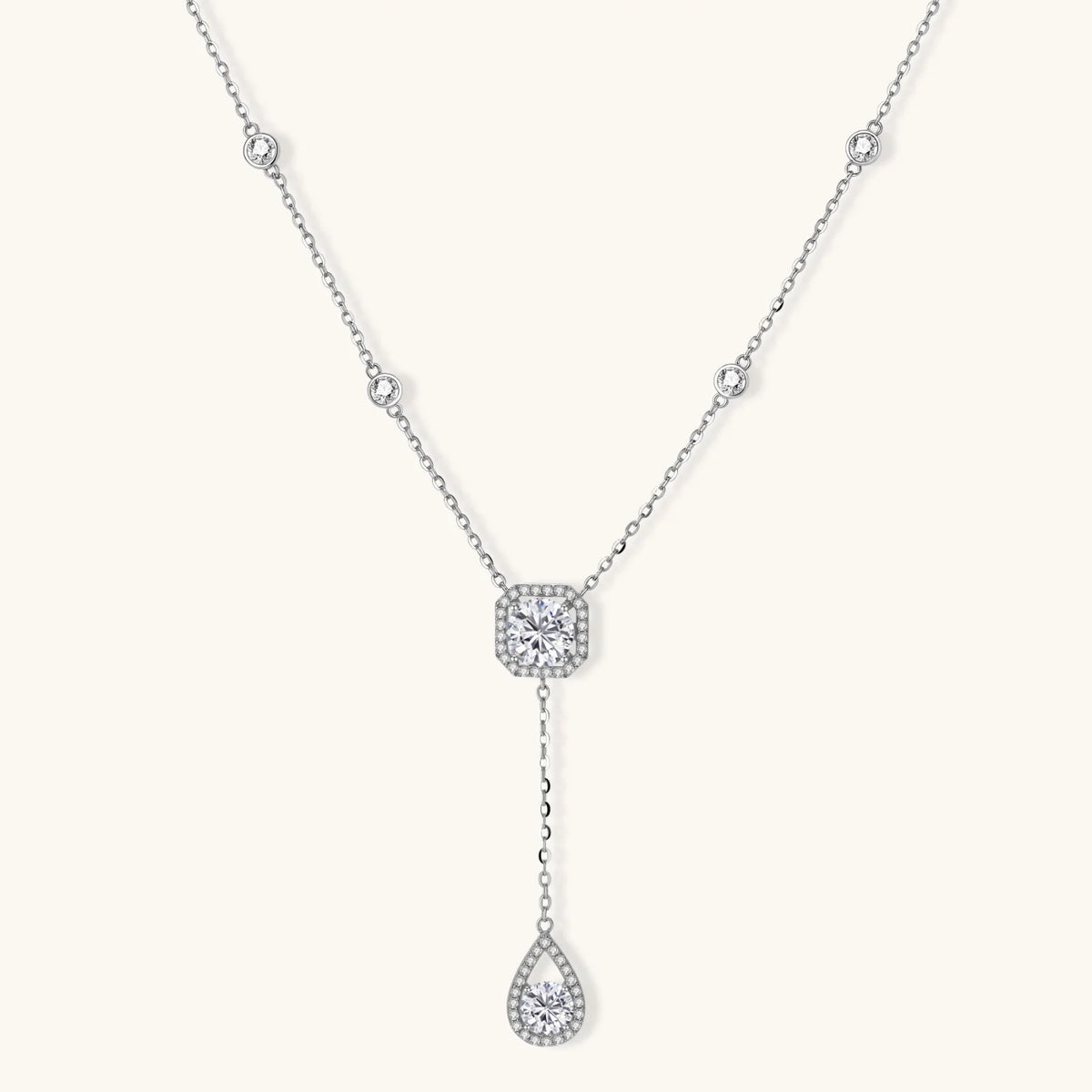 Celestial Balance Moissanite Necklace
