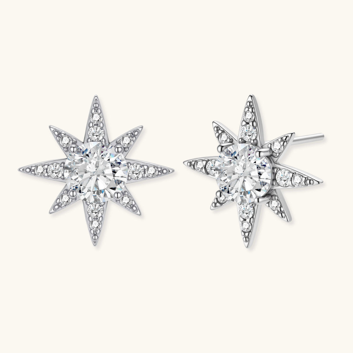 Celestial Star Moissanite Studs