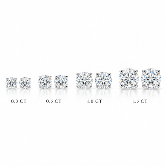 Bloom Moissanite Stud Earrings