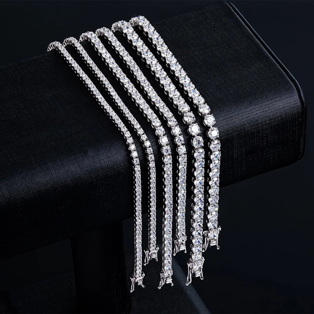 Classic Round Moissanite Tennis Bracelet