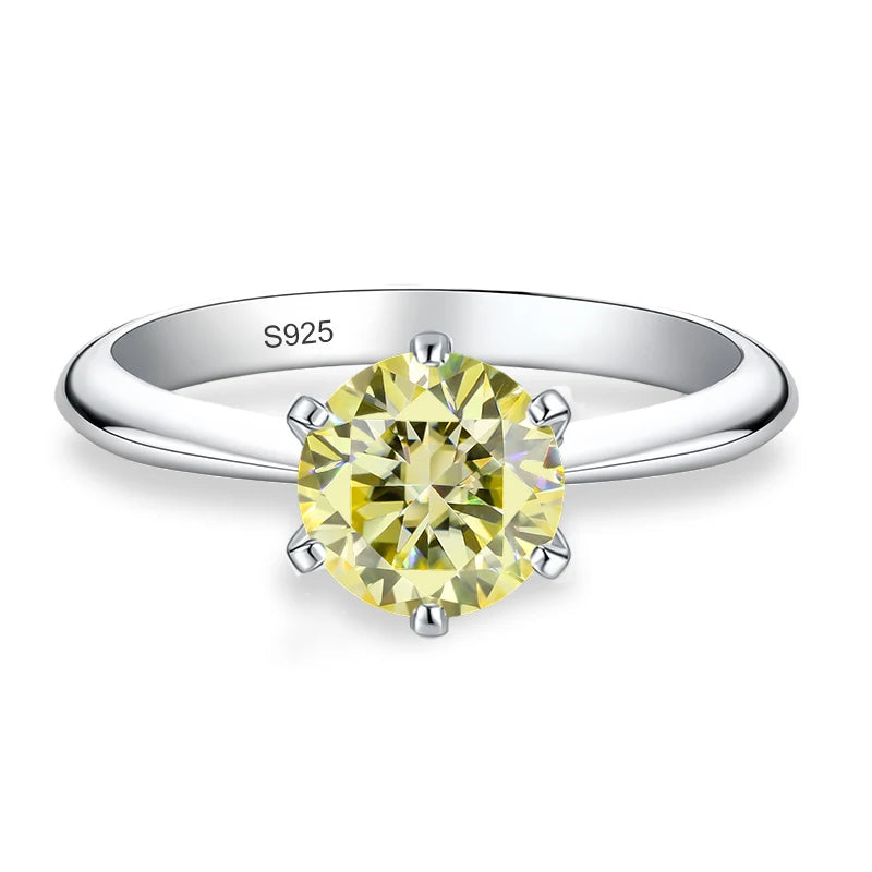 0.5–3 CT Colored Moissanite Ring