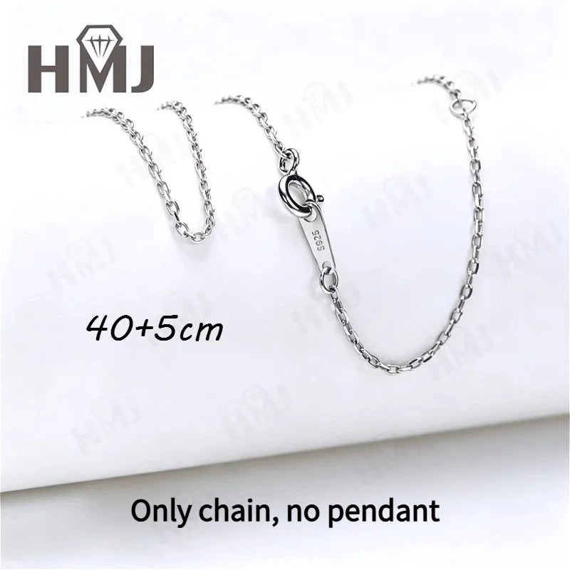 Moissanite Ring Necklace 925 Sterling Silver Dual Purpose Unique Customized Style Jewelry High Quality Hypoallergenic Charms