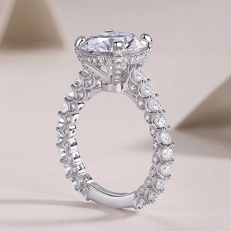 5 CT Round Solitaire Moissanite Ring