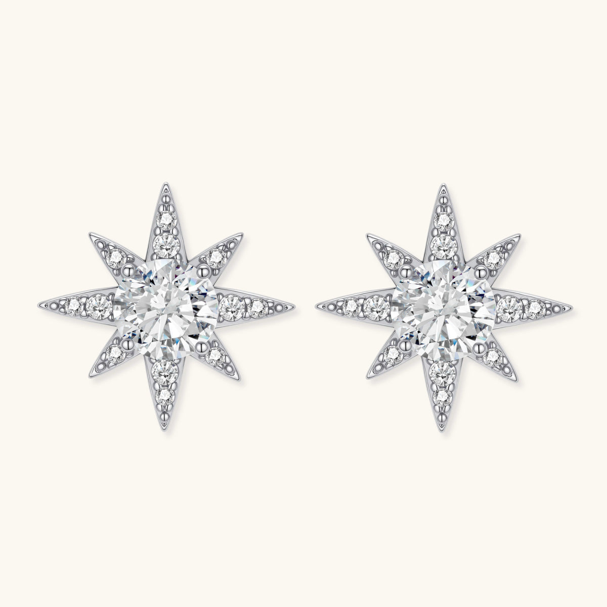 Celestial Star Moissanite Studs