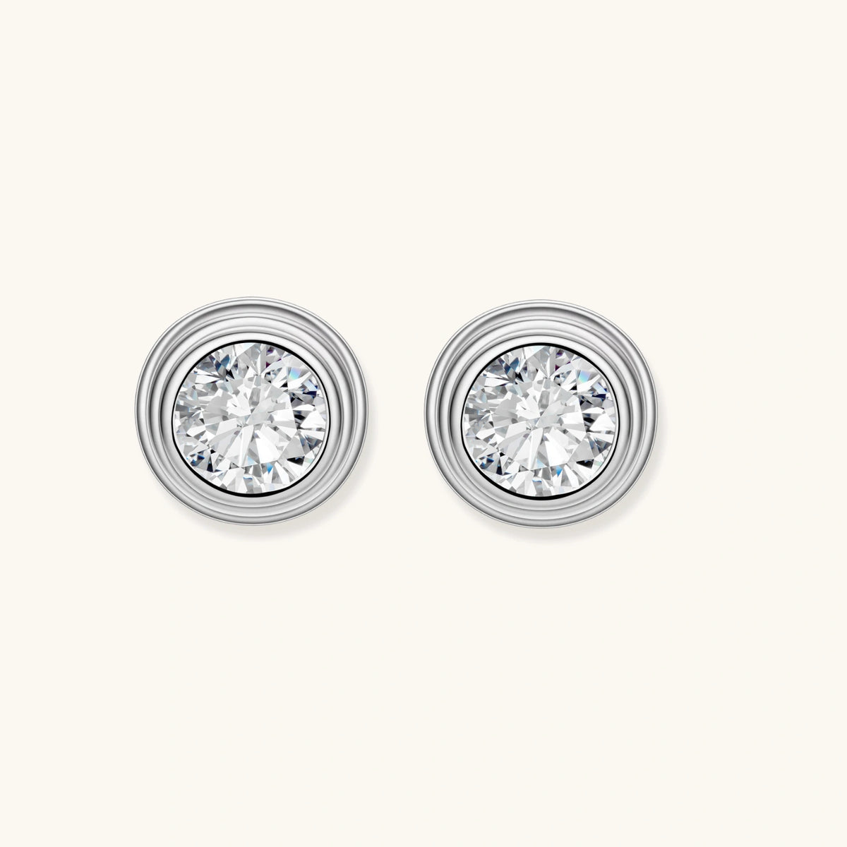 Orbit Moissanite Stud Earrings