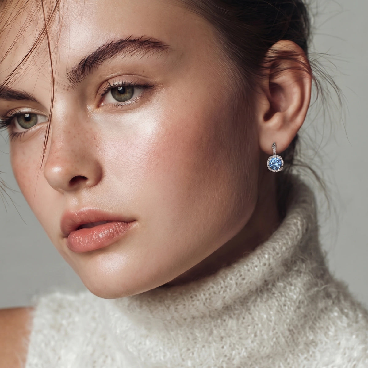 Celestial Halo Moissanite Drops