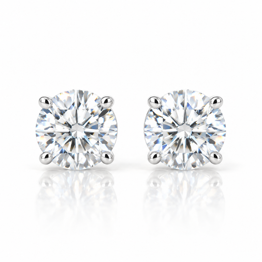 Bloom Moissanite Stud Earrings