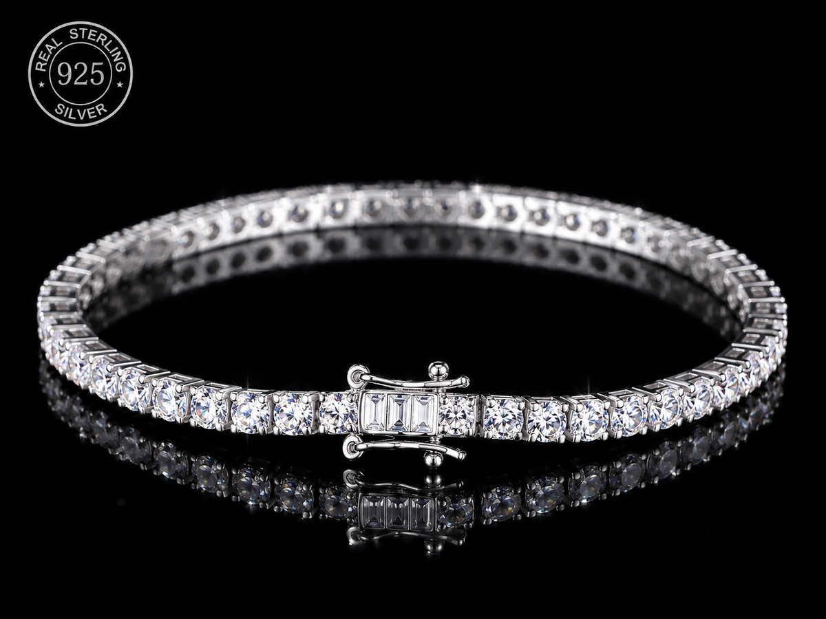Classic Round Moissanite Tennis Bracelet
