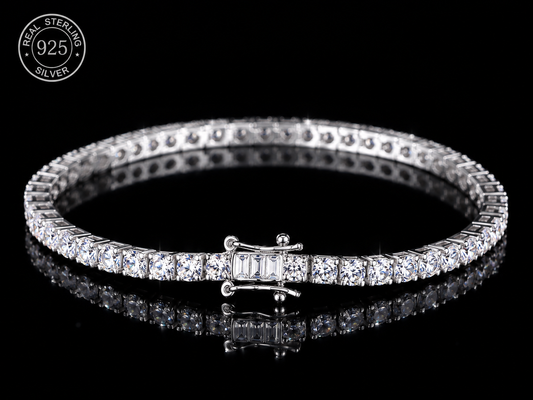 Classic Round Moissanite Tennis Bracelet