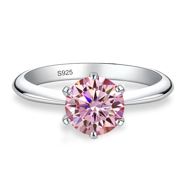 0.5–3 CT Colored Moissanite Ring