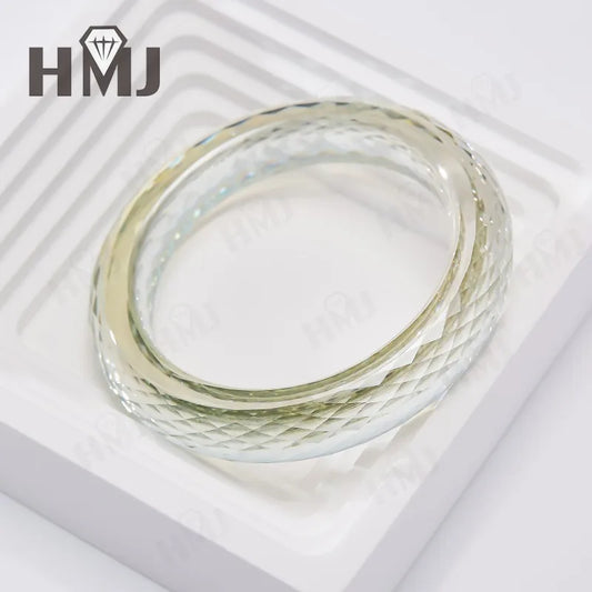 Moissanite Bangle White Color Full Size for Woman Man Anniversary Party Gift with GRA Certificate Fine Fashion Jewelry Charms