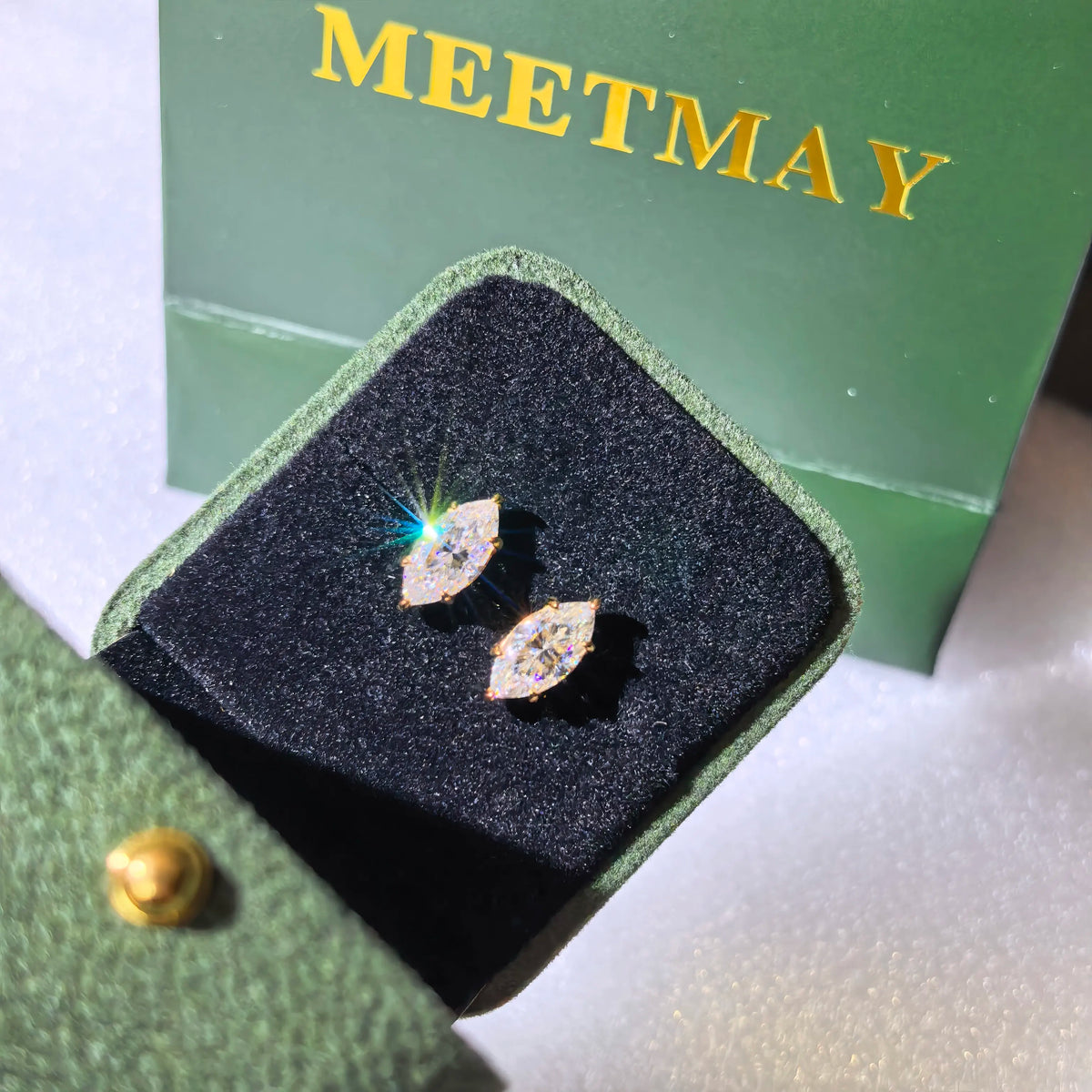 S925 Sterling Silver Round Cut Moissanite Stud Earrings for Women GRA Certified D Color VVS1 Sparkling Elegant Daily Wear
