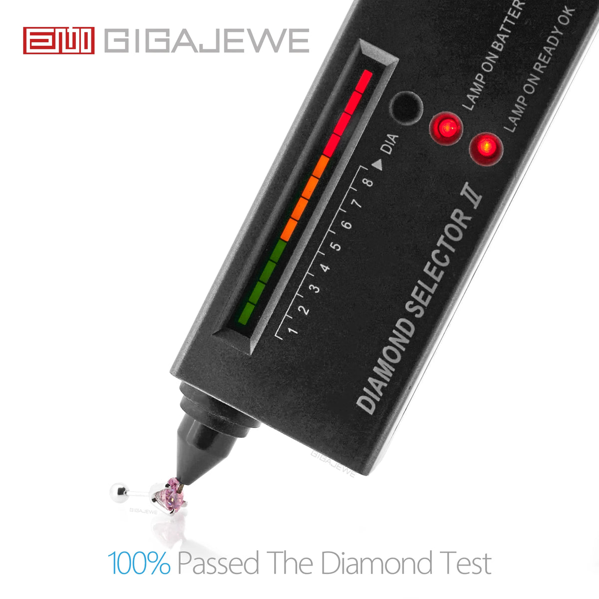 GIGAJEWE 925 Sterling Silver 4-Prong Stud Earrings D Color & Nova Color Moissanite Earrings for Women Fine Jewelry Gift