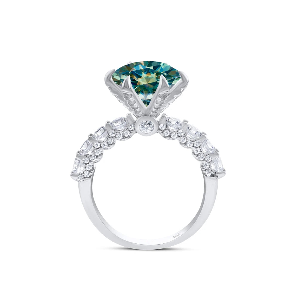925 Sterling Silver Women's Ring 3/5CT Moissanite Fairy Ring With Certificate D Color Relationship Gift Fine Jewelry Engagement