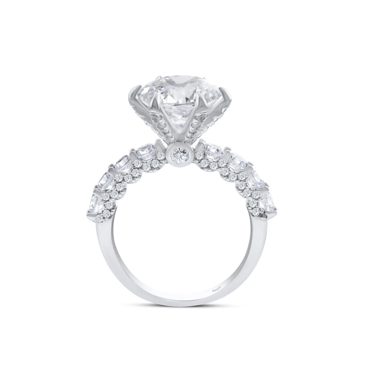 925 Sterling Silver Women's Ring 3/5CT Moissanite Fairy Ring With Certificate D Color Relationship Gift Fine Jewelry Engagement