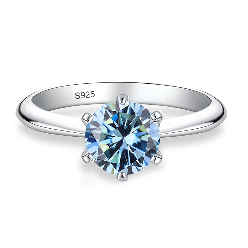 0.5–3 CT Colored Moissanite Ring