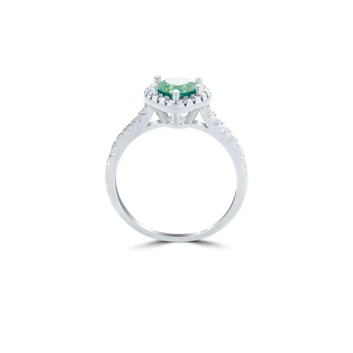 D Color Moissanite Women's Ring Real 925 Sterling Silver Heart-shaped Shining Ring With Certificate Proposal Luxury Jewelry Gift