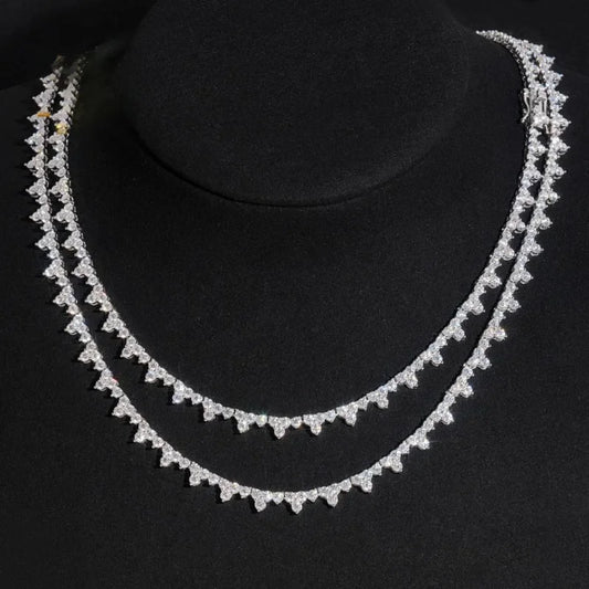 2.5 mm Moissanite Tennis Necklace