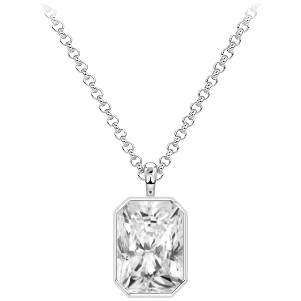 MUSHAN Bespoke Jewelry 925 Sterling Silver Necklace Moissanite D Color VVS1 Designer Sparkle Prom Noble Pendants Diamond