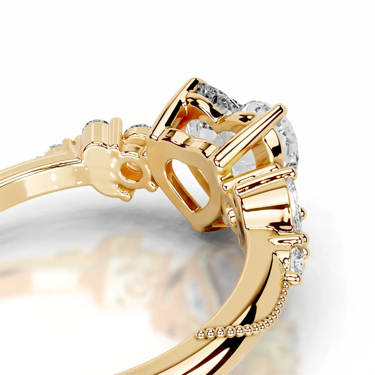 Mushan Luxury Jewelry S 925 Sterling Silver 2 Ct Diamond Set Moissanite Ring Women Hot Sale Luxury Love Ring