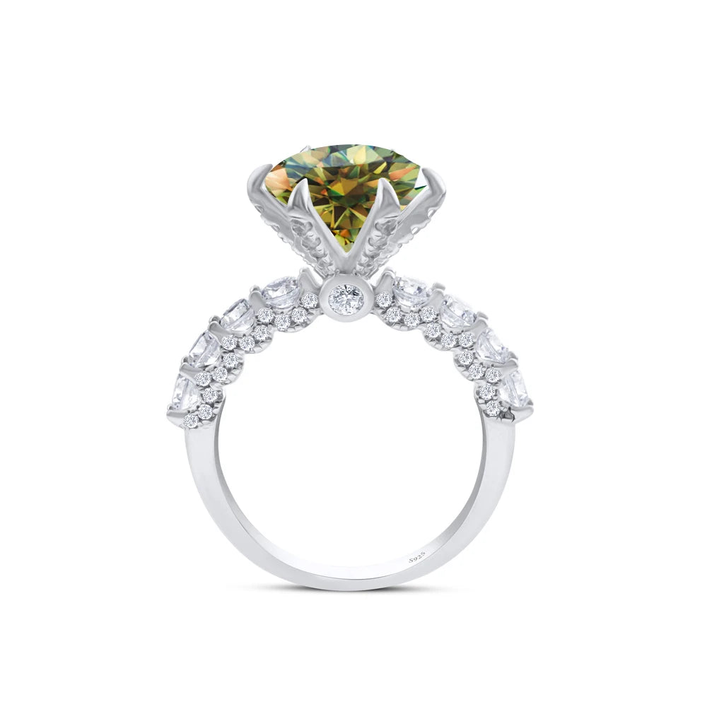 925 Sterling Silver Women's Ring 3/5CT Moissanite Fairy Ring With Certificate D Color Relationship Gift Fine Jewelry Engagement