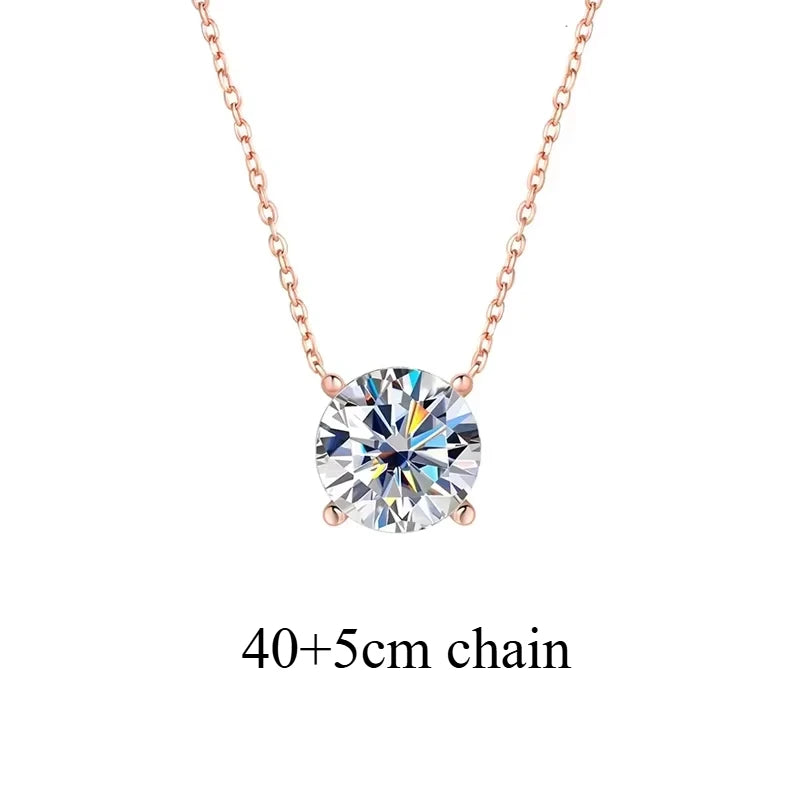 Smyoue Certified 1-5CT Real Moissanite Jewelry Sets for Women Men Lab Diamond D Vvs1 Dainty Brilliant s925 Sterling Silver Set