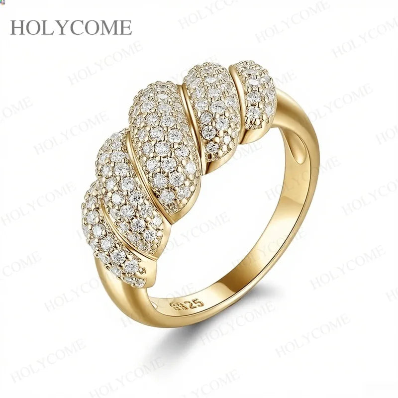 925 Sterling Silver Moissanite Ring Multiple Styles D Color With GRA VVS1 Wedding Ring Bandal Set Gold Plated Jewelry For Women