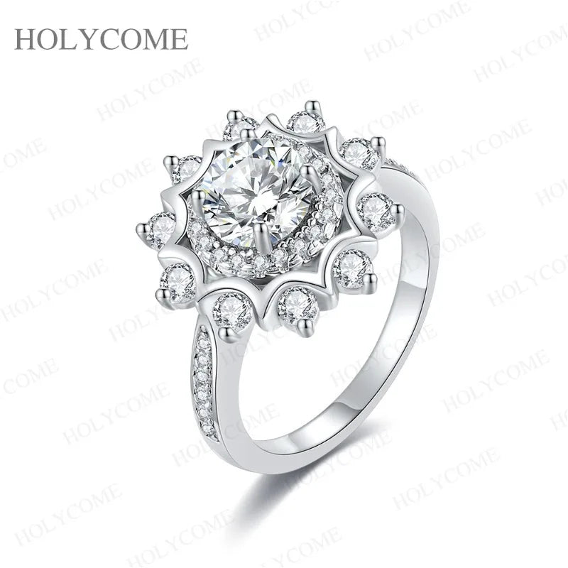 925 Sterling Silver Moissanite Ring Multiple Styles D Color With GRA VVS1 Wedding Ring Bandal Set Gold Plated Jewelry For Women