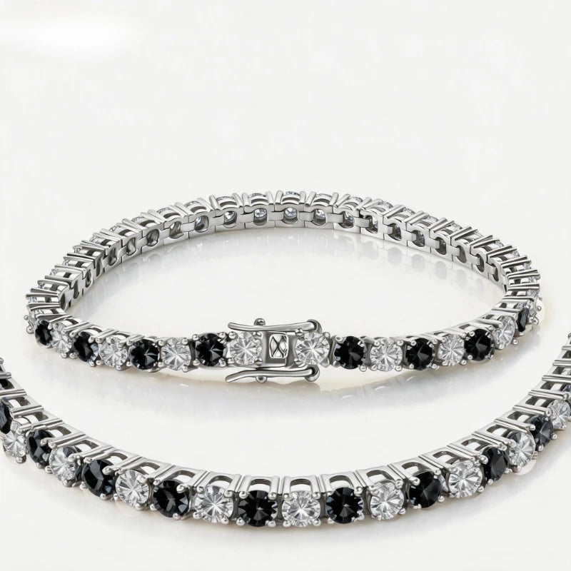 Real Moissanite Tennis Bracelet for Women Men 3.0mm Lab Diamond Bangle with Certificates 925 Sterling Silver Fine Jewelry