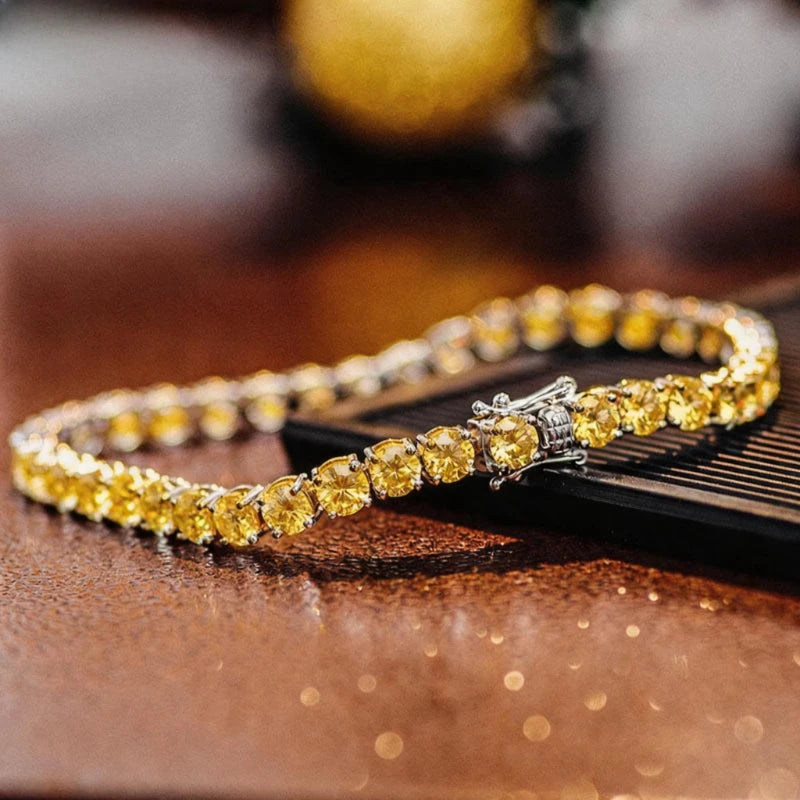 Real Moissanite Tennis Bracelet for Women Men 3.0mm Lab Diamond Bangle with Certificates 925 Sterling Silver Fine Jewelry