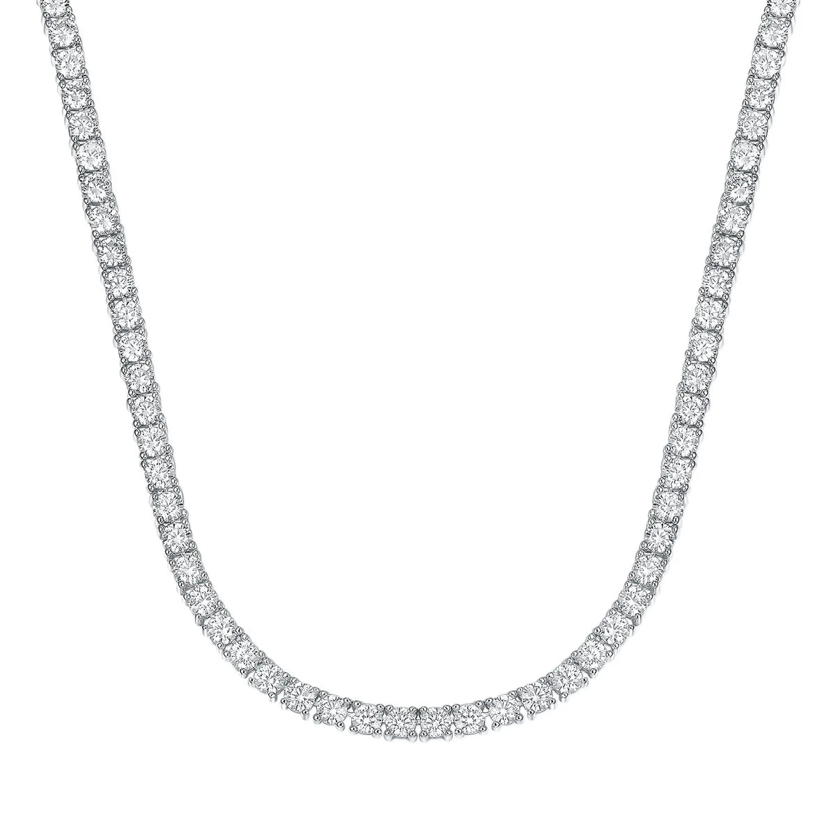 SY Brand Jewelry 925 Sterling Silver Tennis Necklace D Color VVS1 Moissanite Diamond Chain Necklaces Women Men S925 Jewelry