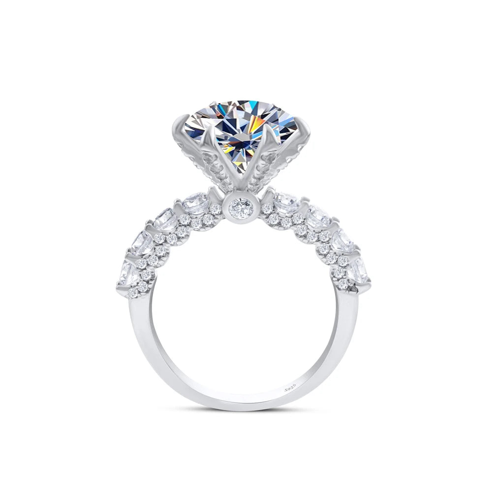 925 Sterling Silver Women's Ring 3/5CT Moissanite Fairy Ring With Certificate D Color Relationship Gift Fine Jewelry Engagement