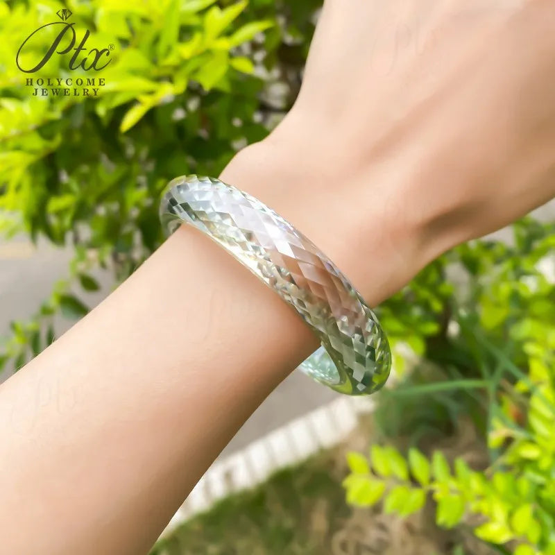 All Moissanite Bangle D Color Full Size Elegant High Quality Jewelry for Woman Anniversary Party Birthday Gift Charm Certificate