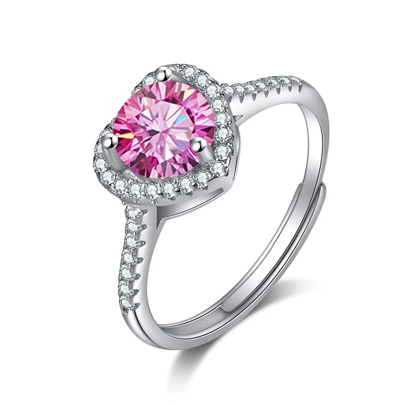 1 CT Tension Set Moissanite Ring