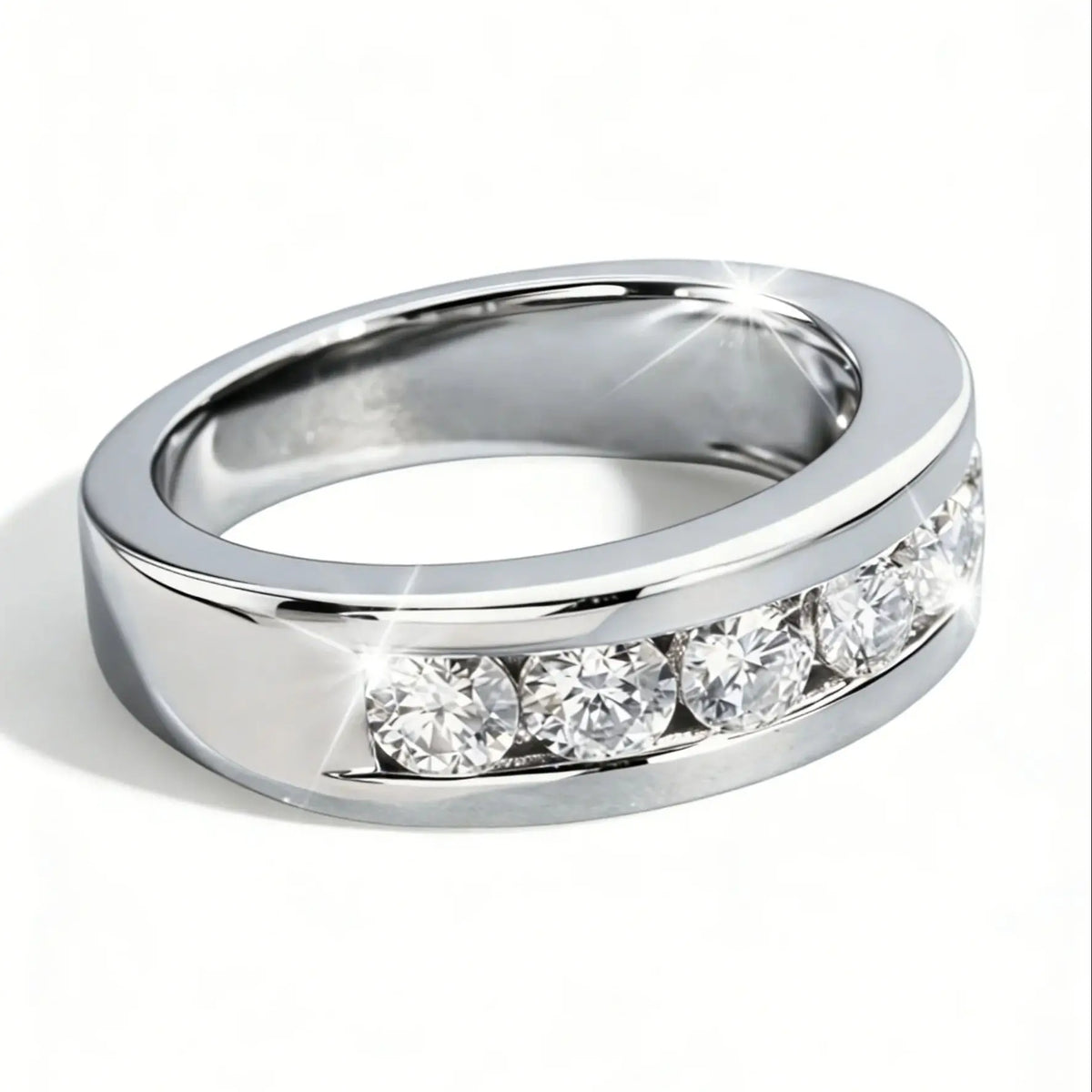 A Simple and Stylish 925 Sterling Silver Ring with a 2.1-Carat Moissanite, Perfect as a Gift for Women.
