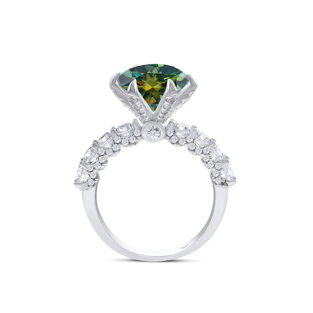 925 Sterling Silver Women's Ring 3/5CT Moissanite Fairy Ring With Certificate D Color Relationship Gift Fine Jewelry Engagement