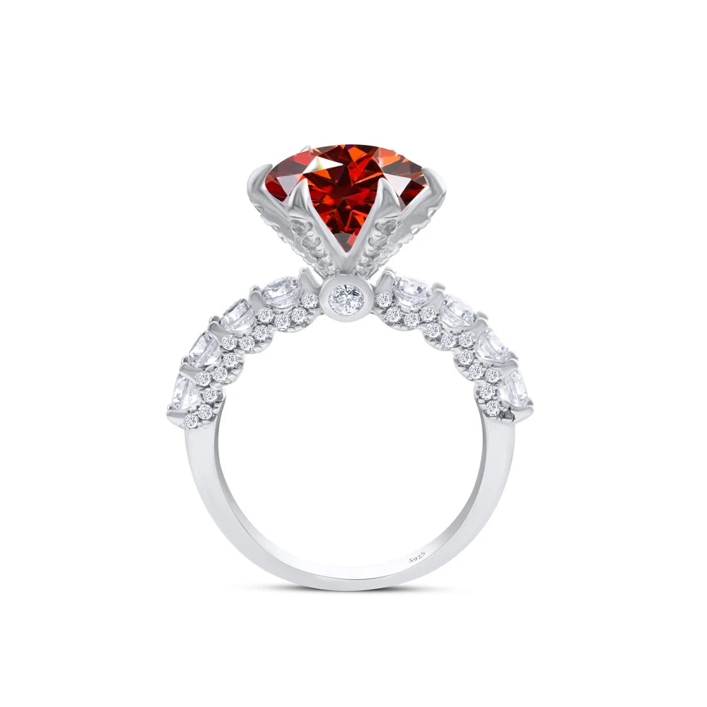 925 Sterling Silver Women's Ring 3/5CT Moissanite Fairy Ring With Certificate D Color Relationship Gift Fine Jewelry Engagement