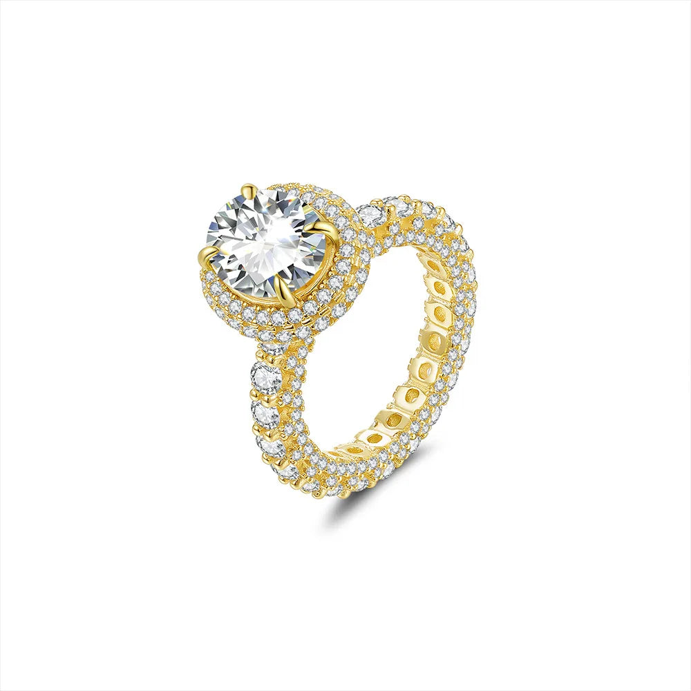 5 CT Oval Moissanite Statement Ring