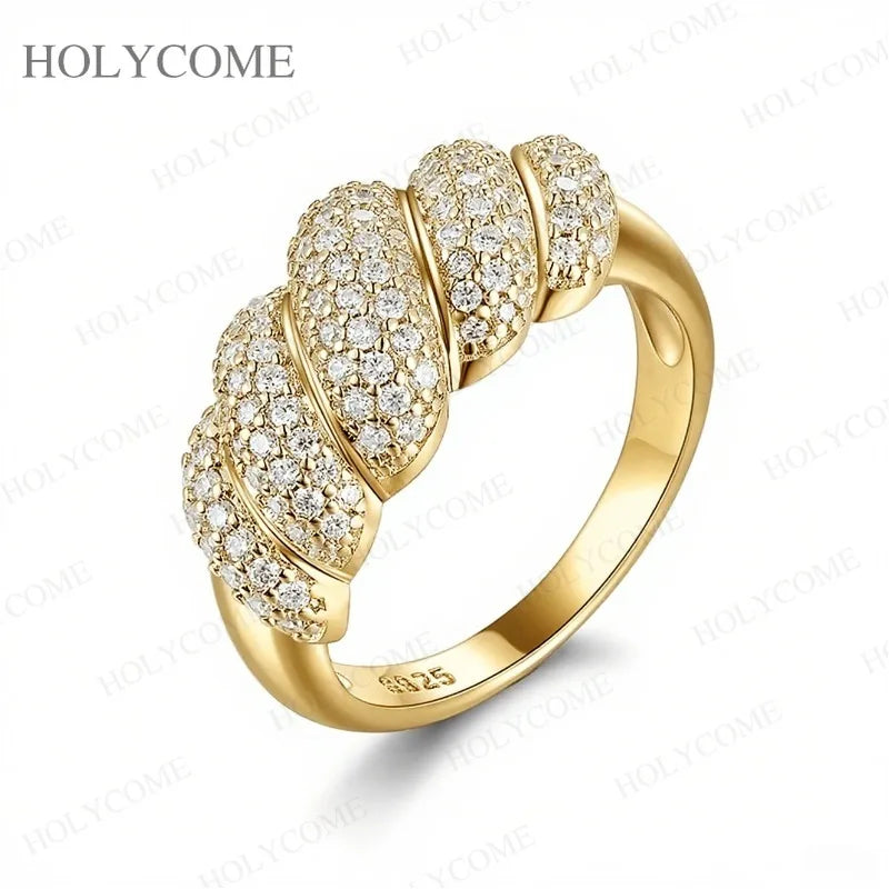 925 Sterling Silver Moissanite Ring Multiple Styles D Color With GRA VVS1 Wedding Ring Bandal Set Gold Plated Jewelry For Women
