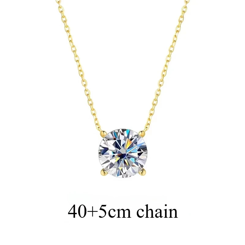 Smyoue Certified 1-5CT Real Moissanite Jewelry Sets for Women Men Lab Diamond D Vvs1 Dainty Brilliant s925 Sterling Silver Set