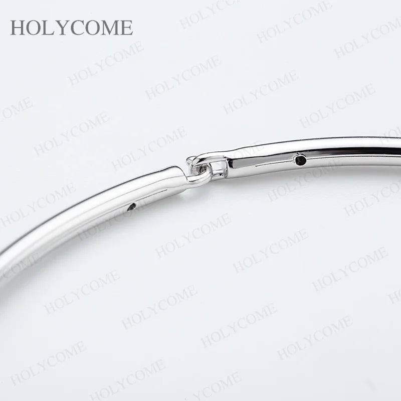 0.5Carat D Moissanite Bangle Bracelet S925 Silver Fine Jewelry for Women Classic Valentine's Day Birthday Gift With Certificate