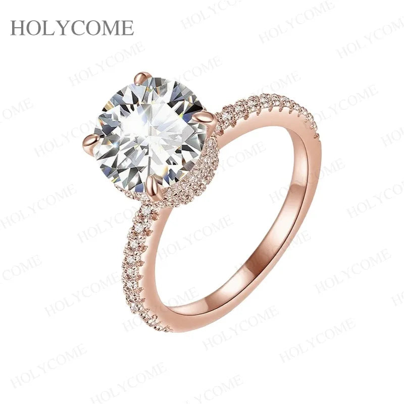 925 Sterling Silver Moissanite Ring Multiple Styles D Color With GRA VVS1 Wedding Ring Bandal Set Gold Plated Jewelry For Women