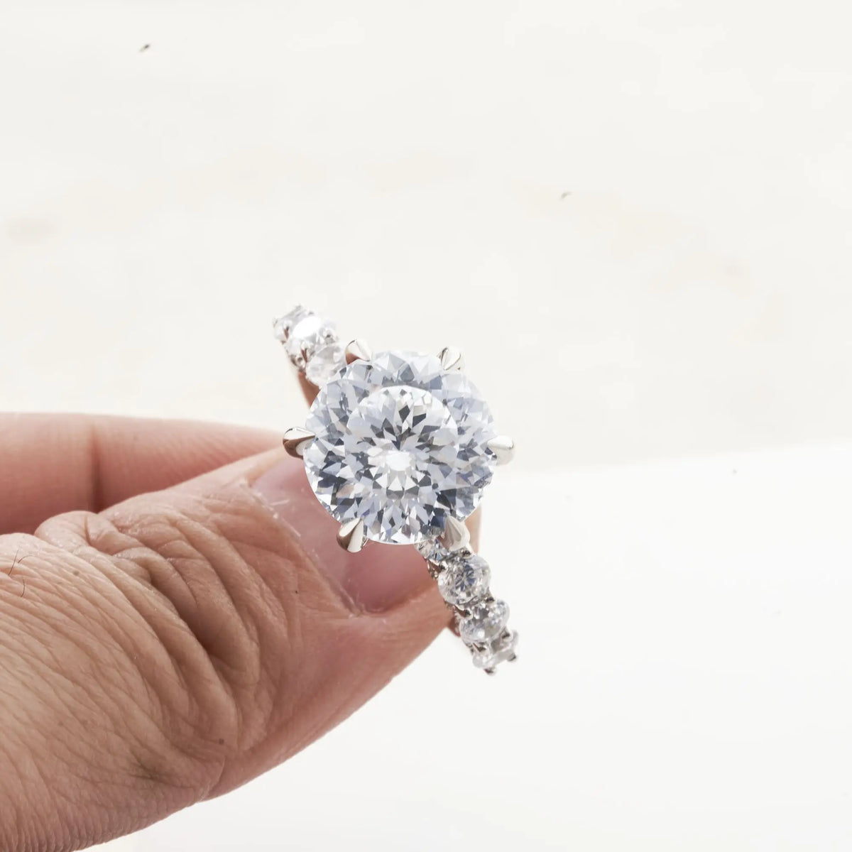 925 Sterling Silver Women's Ring 3/5CT Moissanite Fairy Ring With Certificate D Color Relationship Gift Fine Jewelry Engagement
