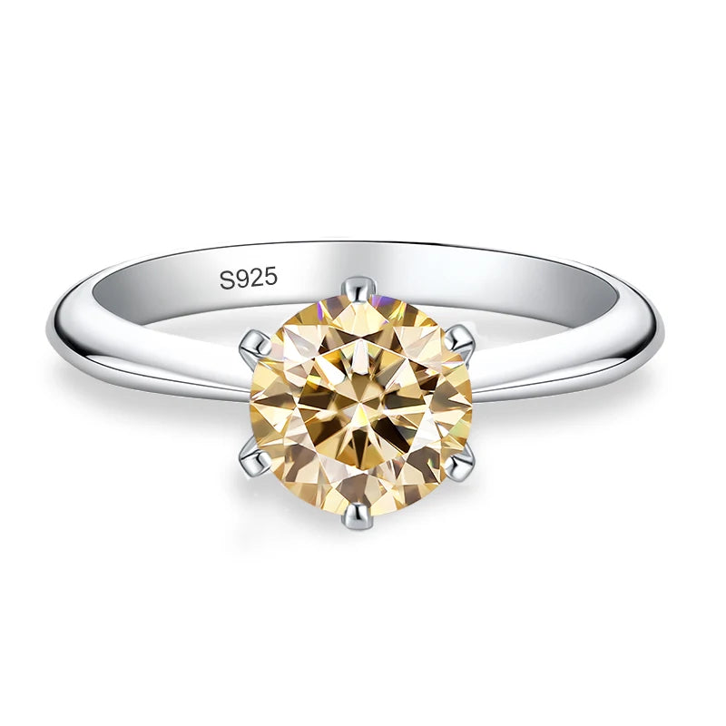 0.5–3 CT Colored Moissanite Ring