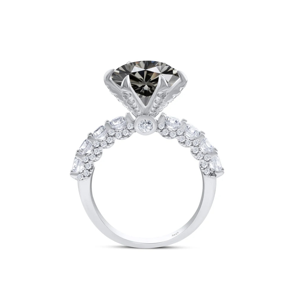 925 Sterling Silver Women's Ring 3/5CT Moissanite Fairy Ring With Certificate D Color Relationship Gift Fine Jewelry Engagement