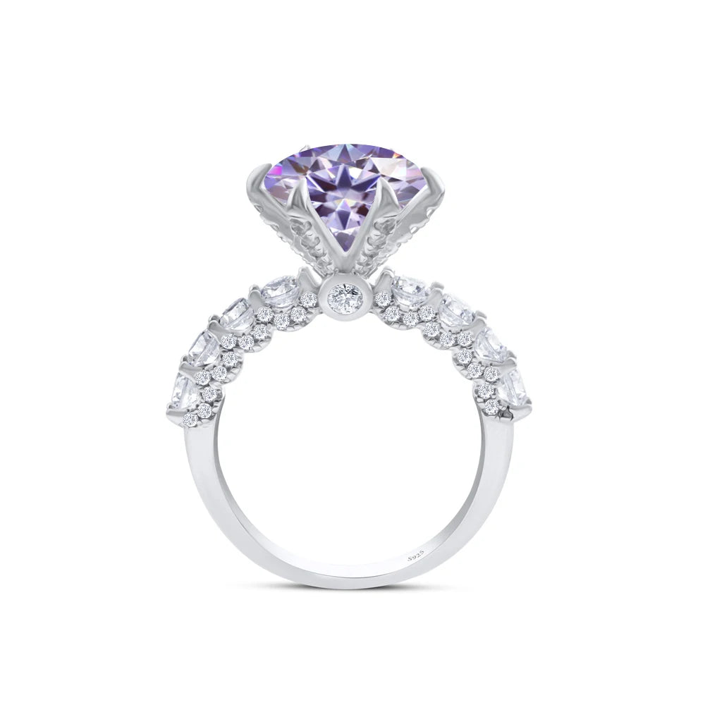 925 Sterling Silver Women's Ring 3/5CT Moissanite Fairy Ring With Certificate D Color Relationship Gift Fine Jewelry Engagement