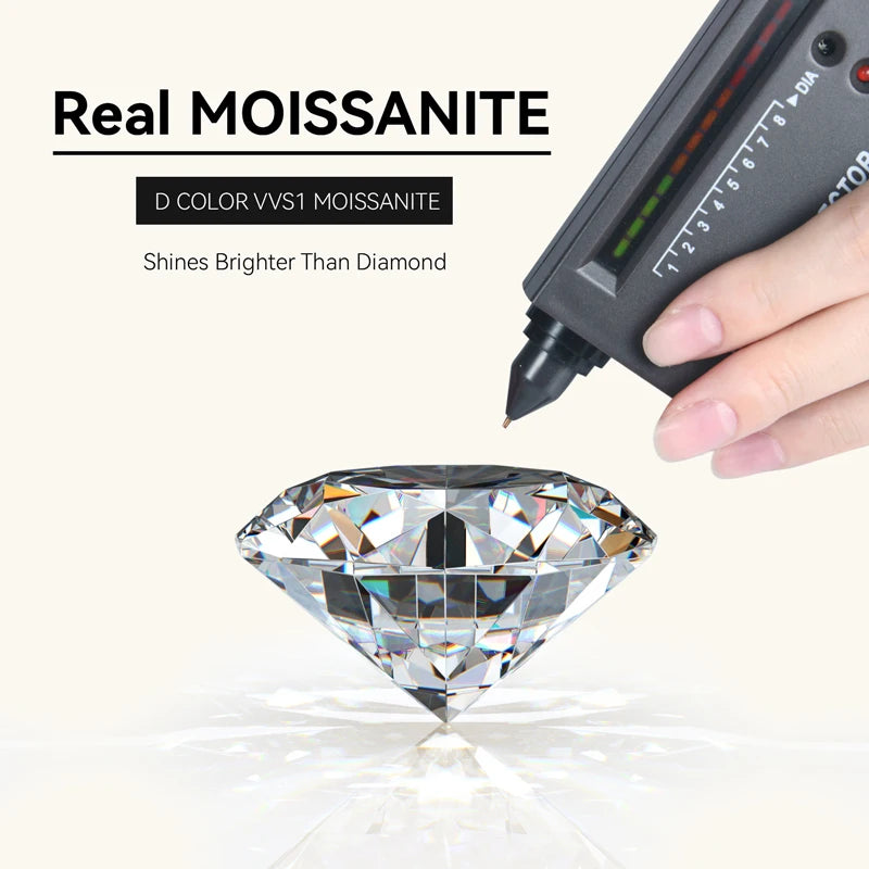 Moissanite Three stone Pendant necklace for Women 925 Sterling Silver Round Cut Adjustable Clavicle Chain Necklace Jewelry Gift