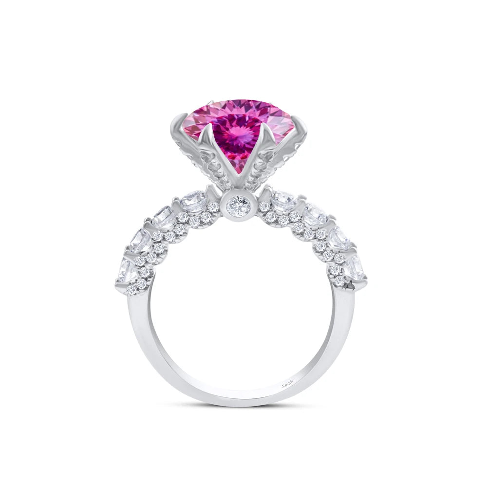 925 Sterling Silver Women's Ring 3/5CT Moissanite Fairy Ring With Certificate D Color Relationship Gift Fine Jewelry Engagement