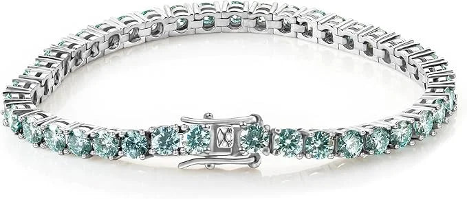 Real Moissanite Tennis Bracelet for Women Men 3.0mm Lab Diamond Bangle with Certificates 925 Sterling Silver Fine Jewelry