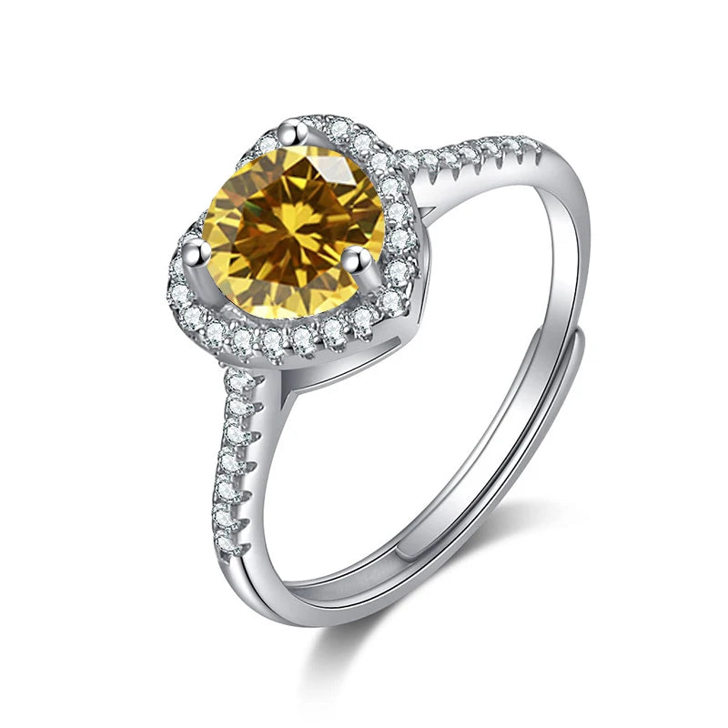 1 CT Tension Set Moissanite Ring
